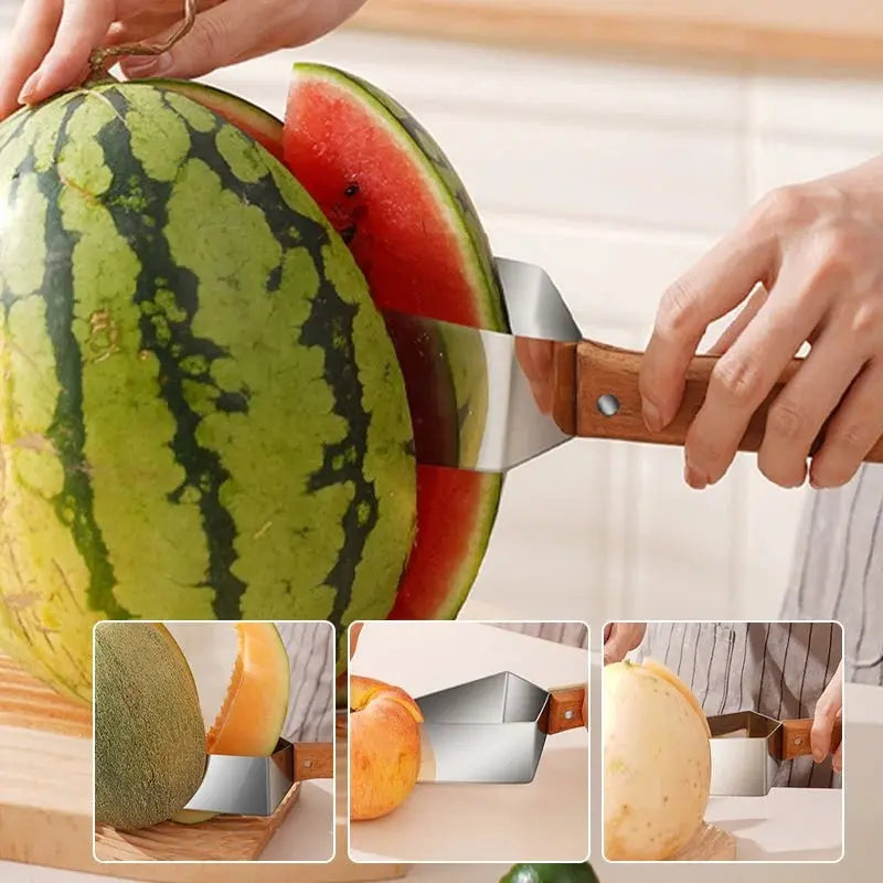 Fruit Slicer Stainless Steel Blade Ergonomic Non-Slip Handle