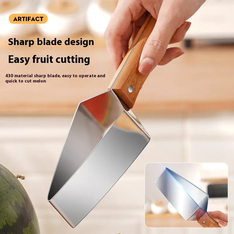 Fruit Slicer Stainless Steel Blade Ergonomic Non-Slip Handle