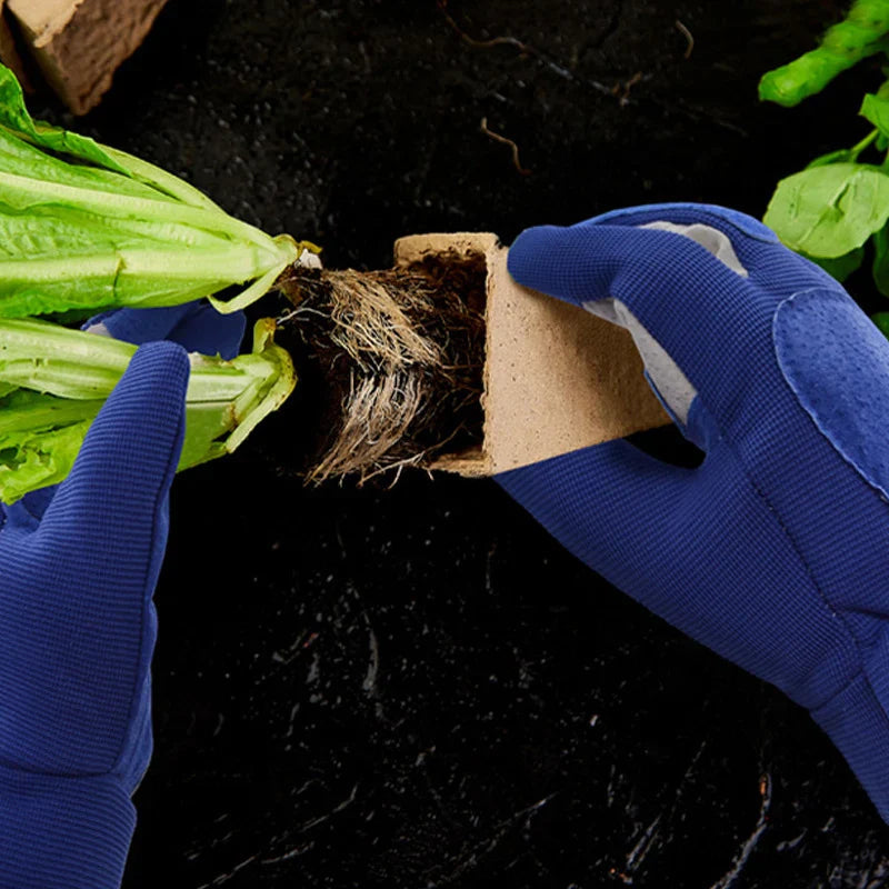 Garden Gloves Cowhide Palm Thorn-Resistant Reinforced Thumb & Cuff