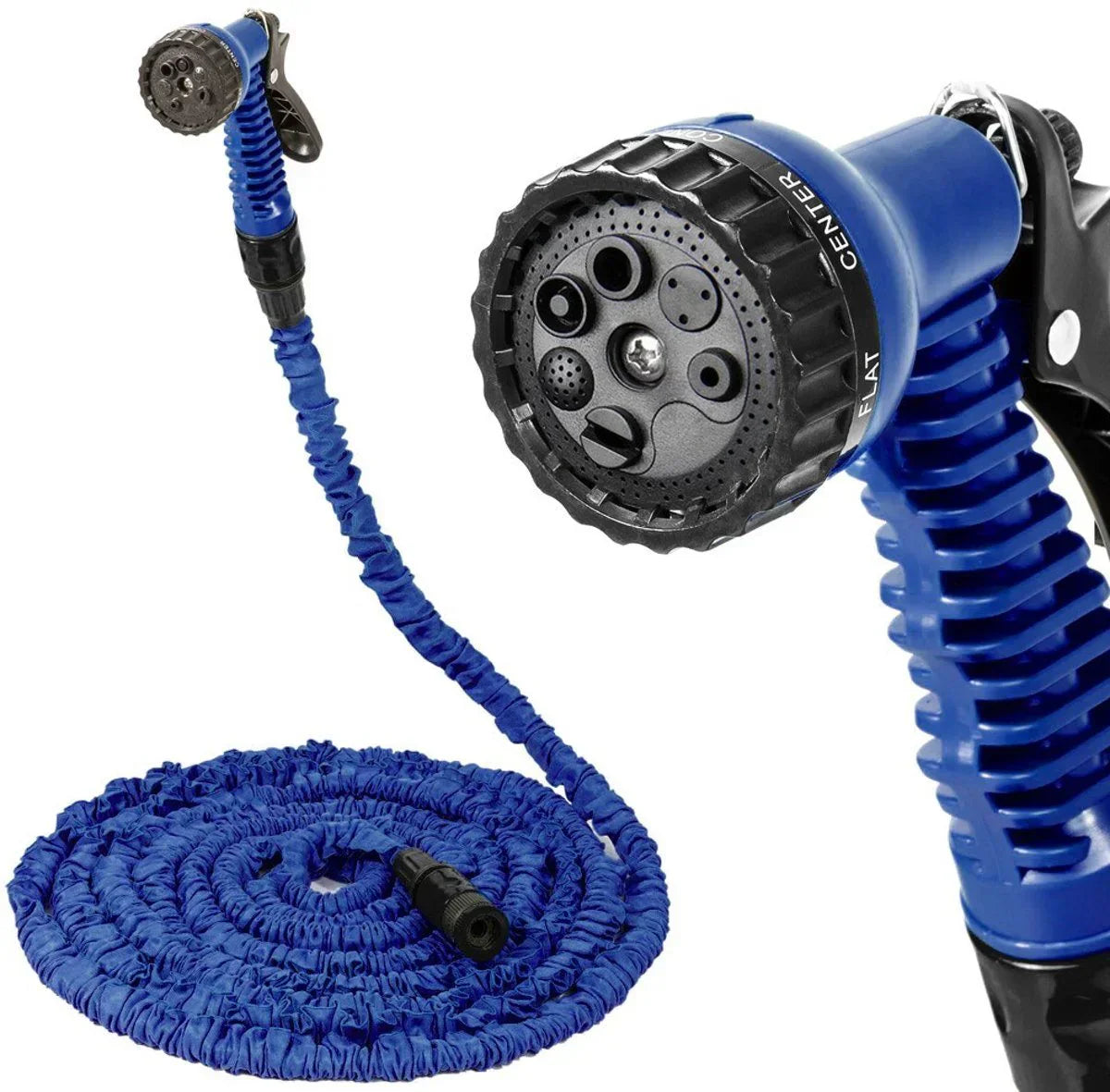 Garden Hose Expands 3x Kink-Resistant 7-Mode Nozzle