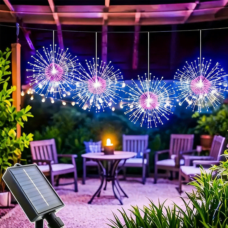 Garden Lights Solar Firework LED Weatherproof