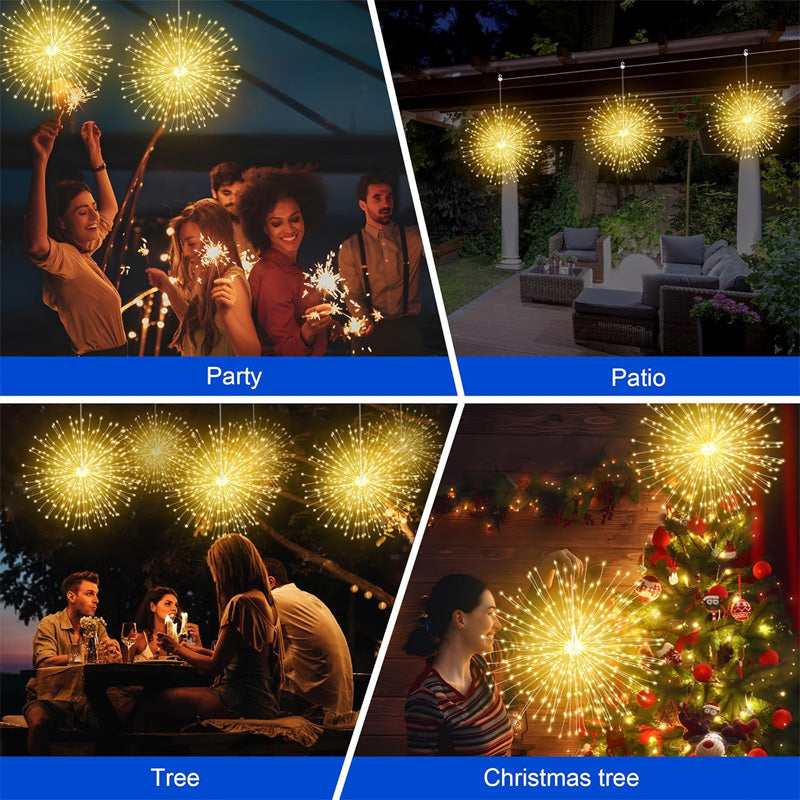 Garden Lights Solar Firework LED Weatherproof