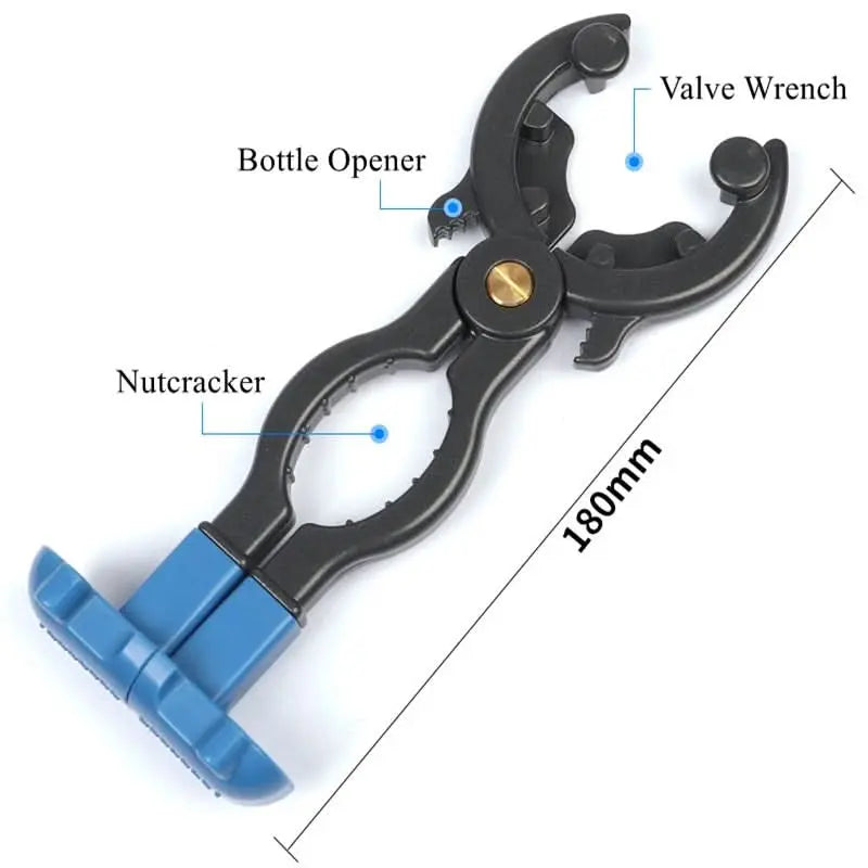 Gas Cylinder Valve Key 45 Steel 3-In-1