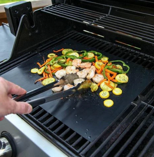 Grill Mat Non-Stick Heat-Resistant & Dishwasher-Safe 2-Pack