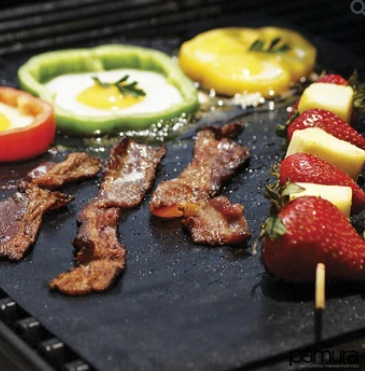 Grill Mat Non-Stick Heat-Resistant & Dishwasher-Safe 2-Pack