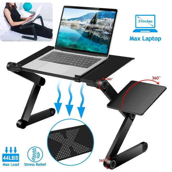 Laptop Stand Ventilated Aluminum Height & Angle Adjustable
