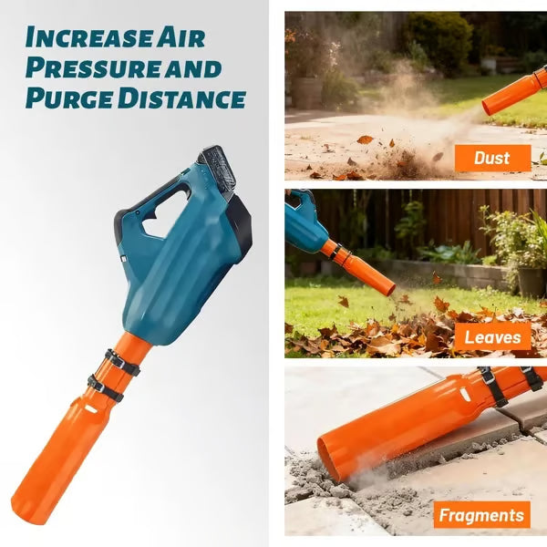 Leaf Blower Nozzle Venturi Power-Boost Universal Fit Tool-Free Install