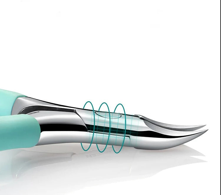 Nail Scissors Surgical Stainless Steel Curved Blades Splash Guard
