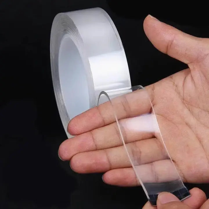 Nano Adhesive Tape Double-Sided Transparent Washable & Reusable