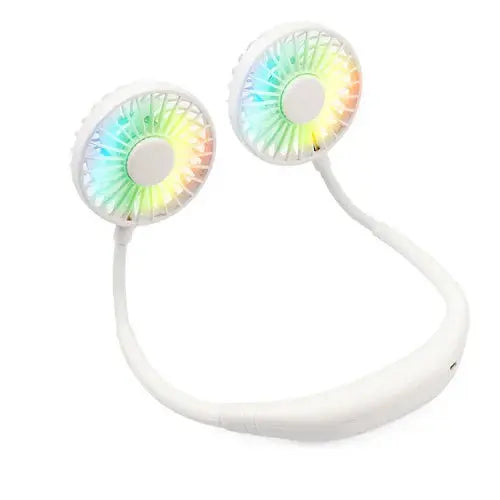 Neck Fan Hands-Free Quiet Dual Fans USB Rechargeable