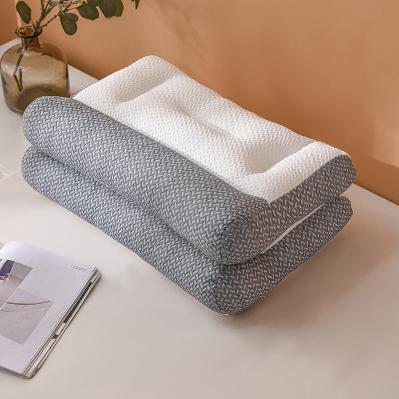 Neck Pillow Feather-Silk Filling & Breathable Cotton Cover