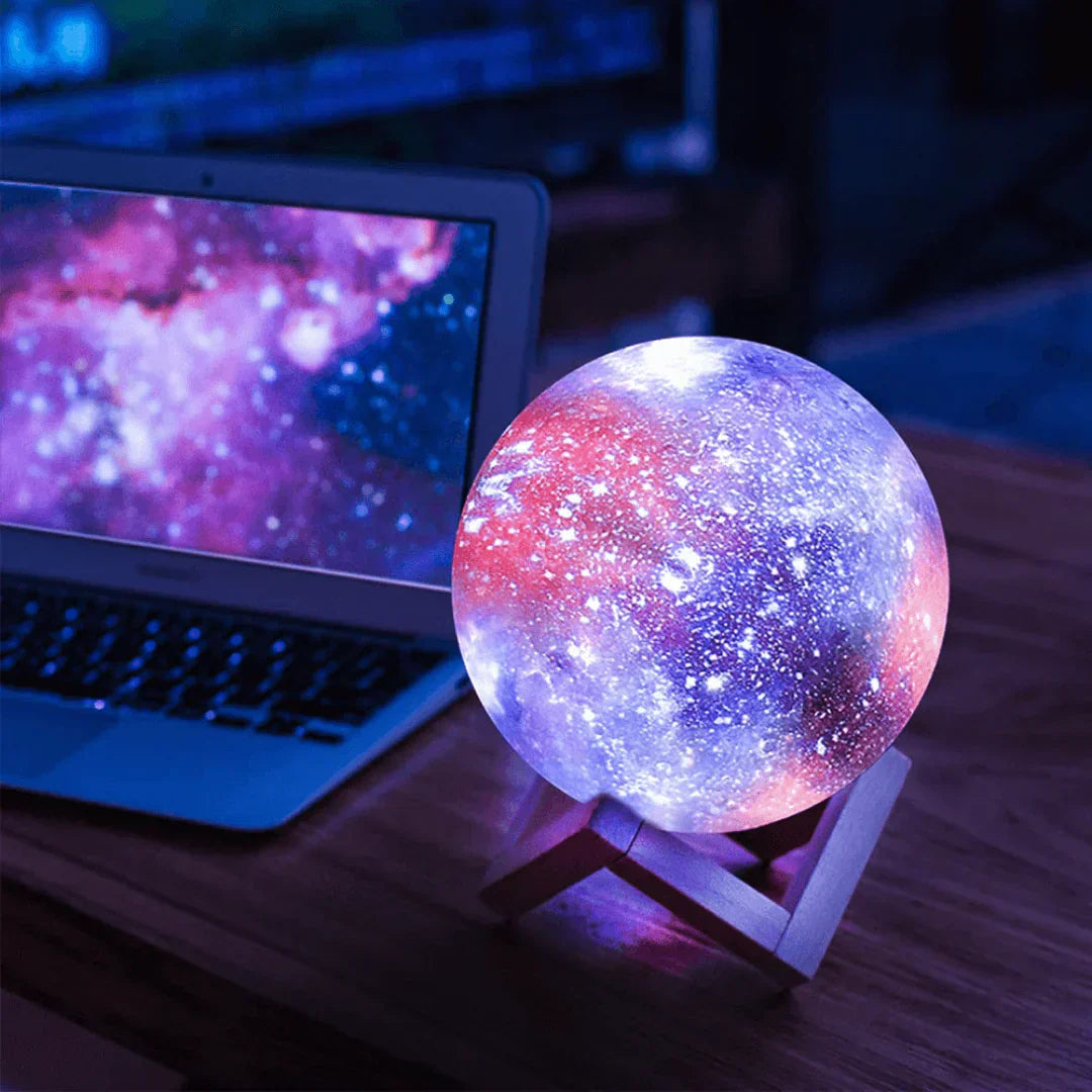 Night Light 3D Star Projection Rechargeable & Touch Control