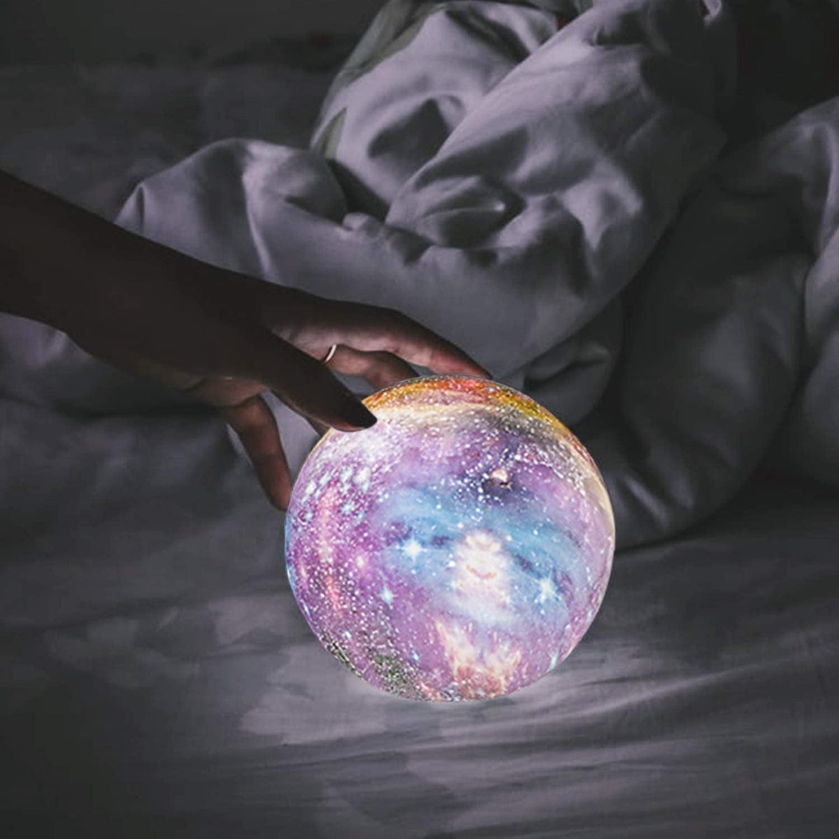 Night Light 3D Star Projection Rechargeable & Touch Control