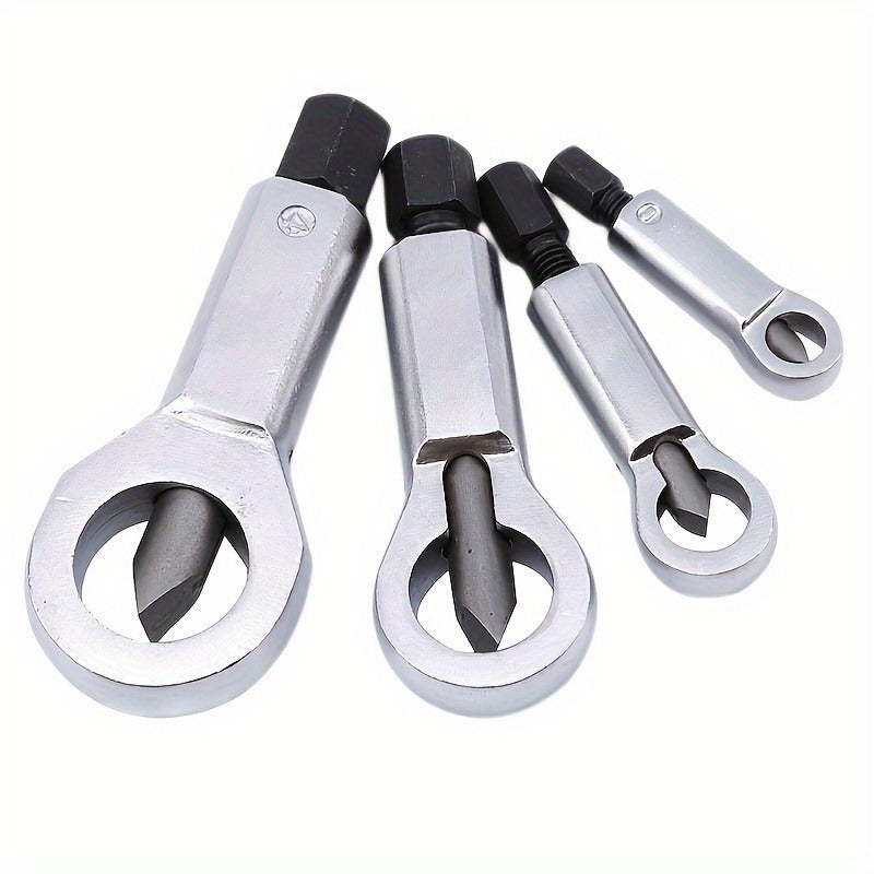 Nut Splitter Set Hardened Wedge Tips & Heavy-Duty Steel