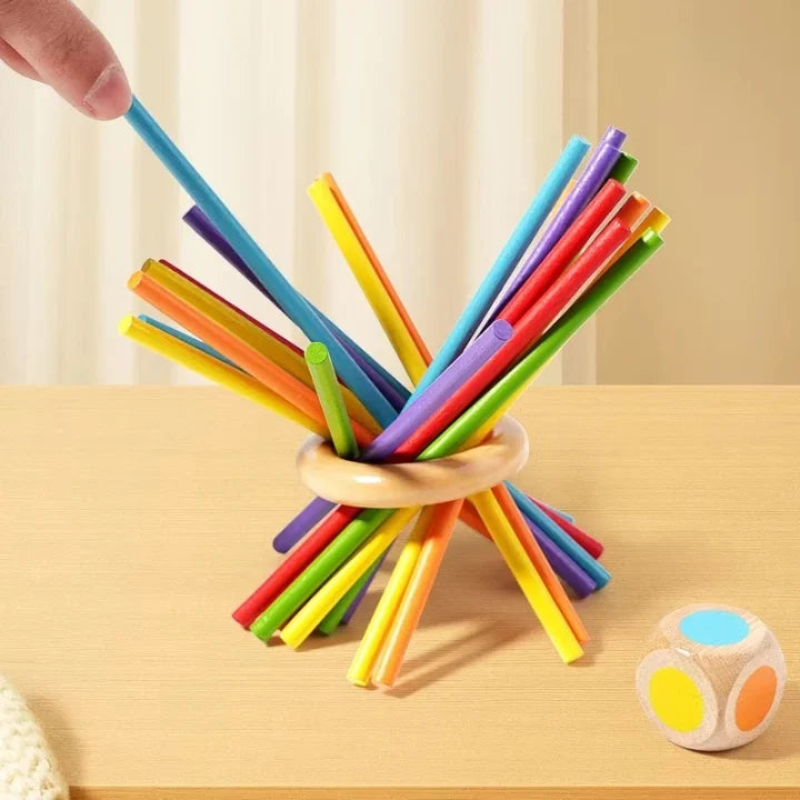Pick-Up Sticks Game Natural Wood Smooth Finish