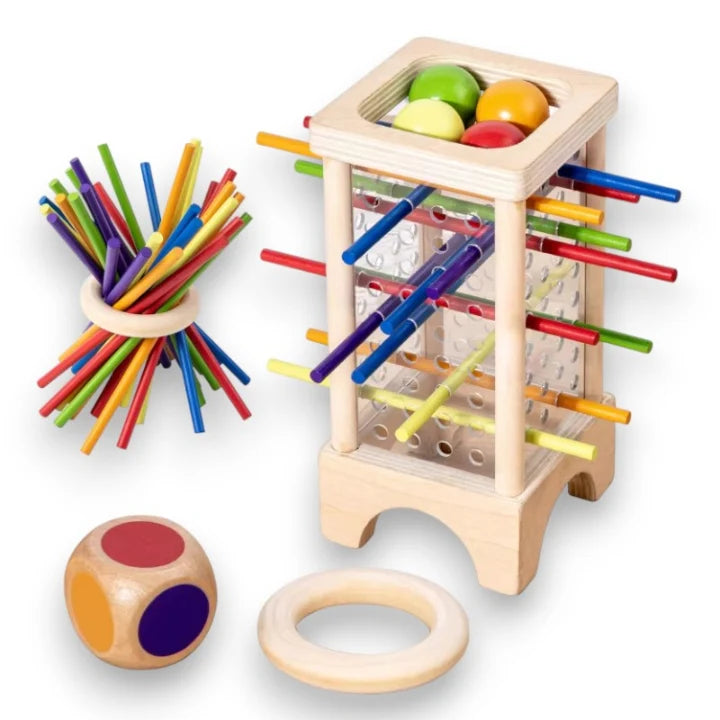 Pick-Up Sticks Game Natural Wood Smooth Finish