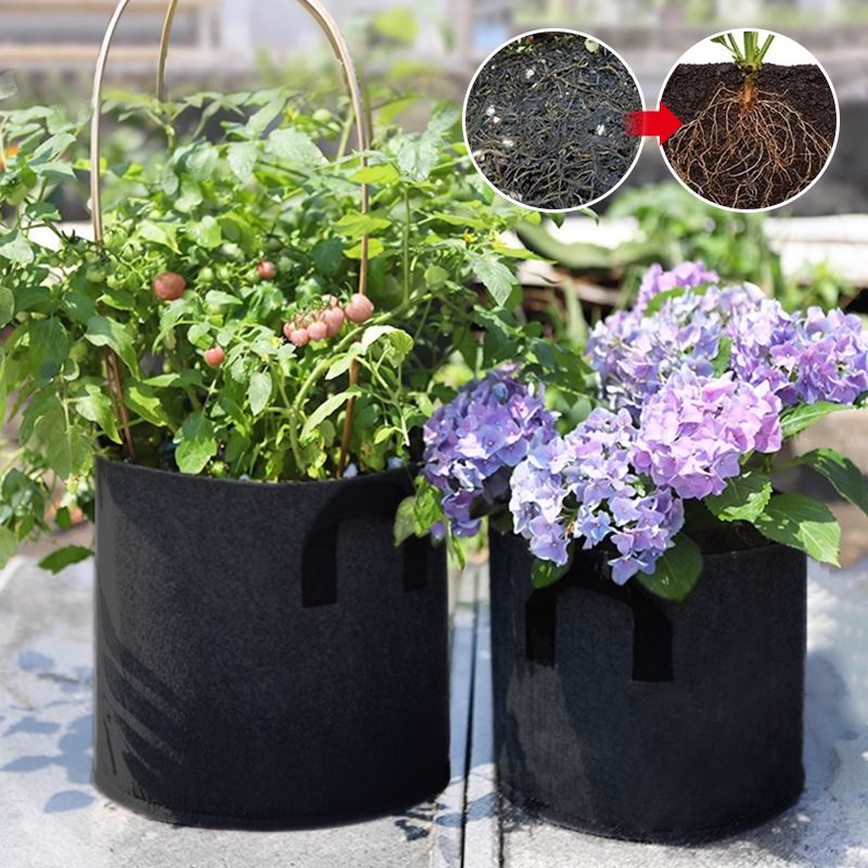 Planting Bag Breathable Felt Fabric UV-Resistant & Reusable