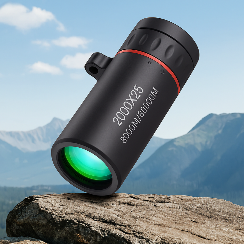 Pocket Monocular 2000x25 HD Smartphone Holder Compact & Lightweight