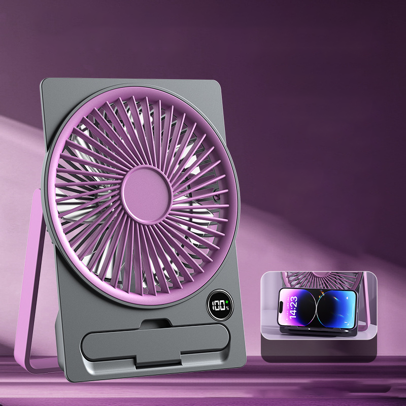 Portable USB Fan Rechargeable Whisper-Quiet Compact
