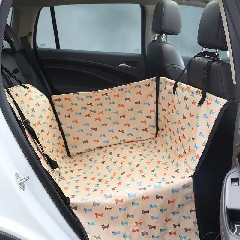 Rear Seat Protector Waterproof & Foldable Nylon Straps