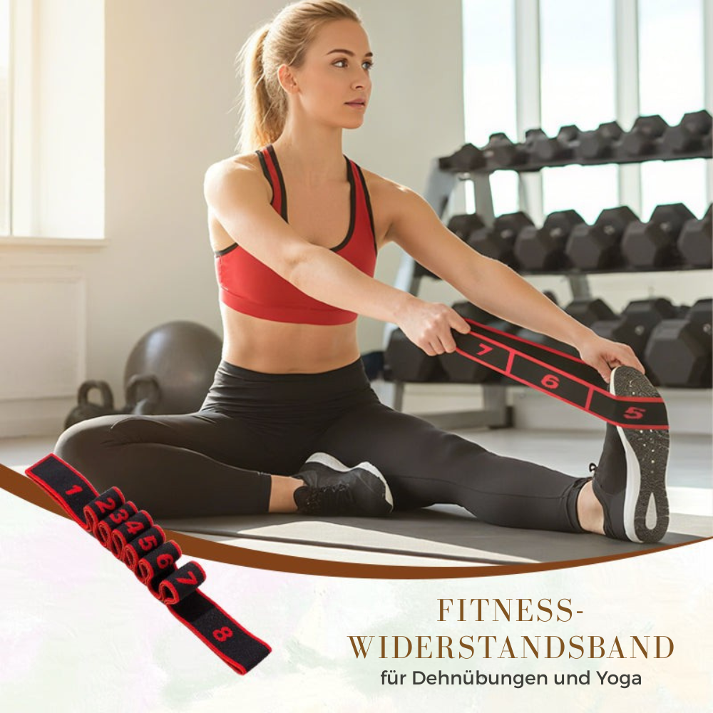 Resistance Band 8 Numbered Segments Polyester-Cotton Blend