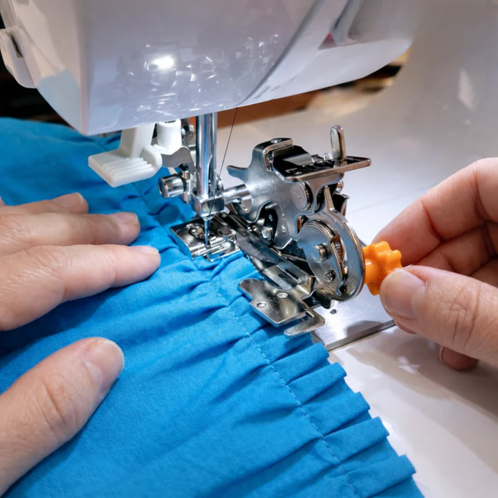 Ruffler Foot 4-Setting Adjustable Short-Shank Fit