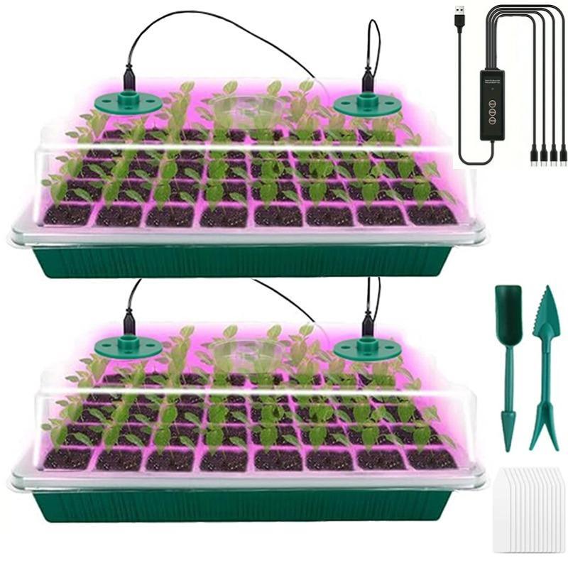 Seed Starter Tray Set 24-Cell USB LED Timer