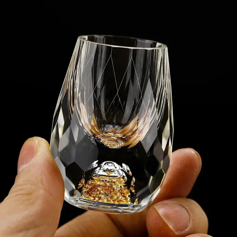 Shot Glass Set Diamond-Cut Crystal Six-Piece