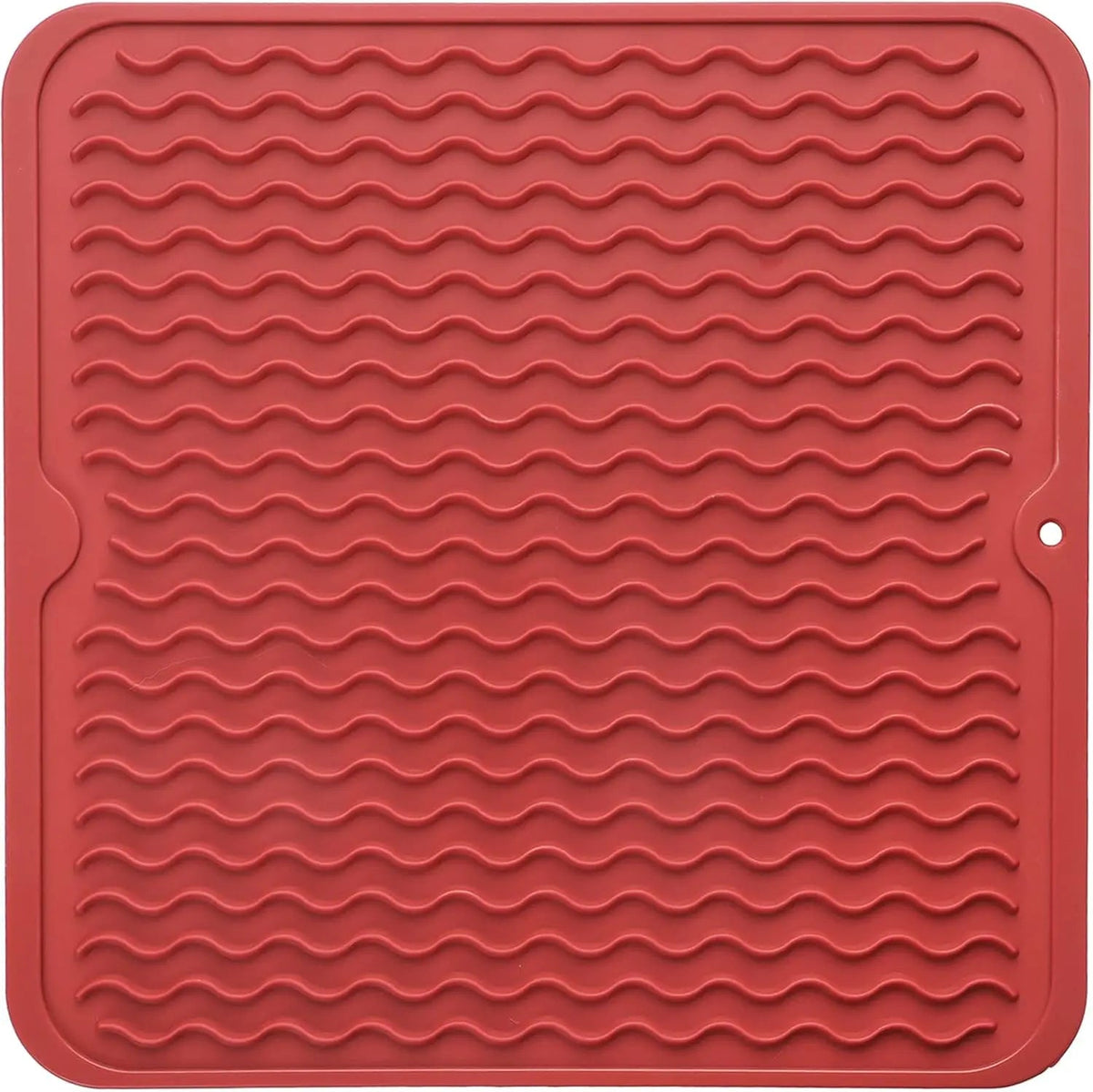 Silicone Drying Mat Ribbed Drainage Heat Resistant & BPA-Free