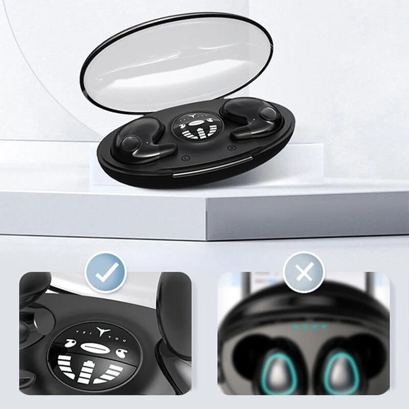 Sleep Headphones Ergonomic Side-Sleeper Noise Cancellation 24-Hour Battery