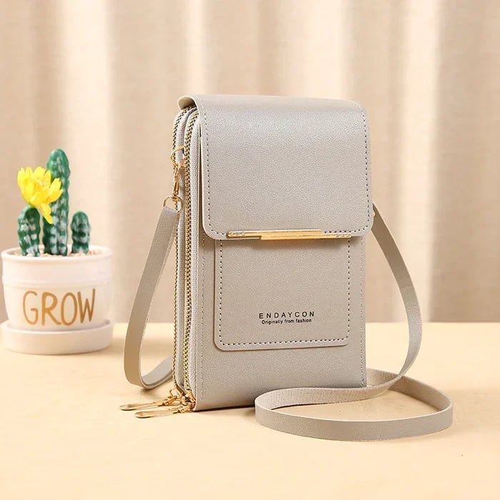 Smartphone Crossbody Bag Waterproof Touchscreen Window Anti-Theft & Card Pockets