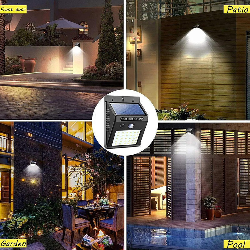 Solar Wall Light Motion Sensor & Weatherproof