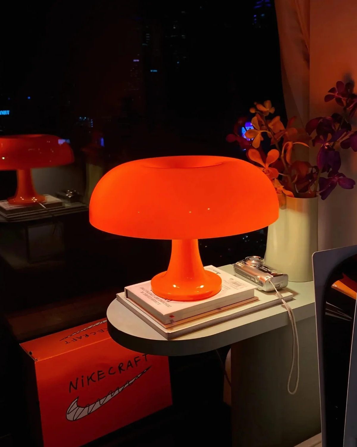 Table Lamp Retro Dome Warm Light Replaceable LED