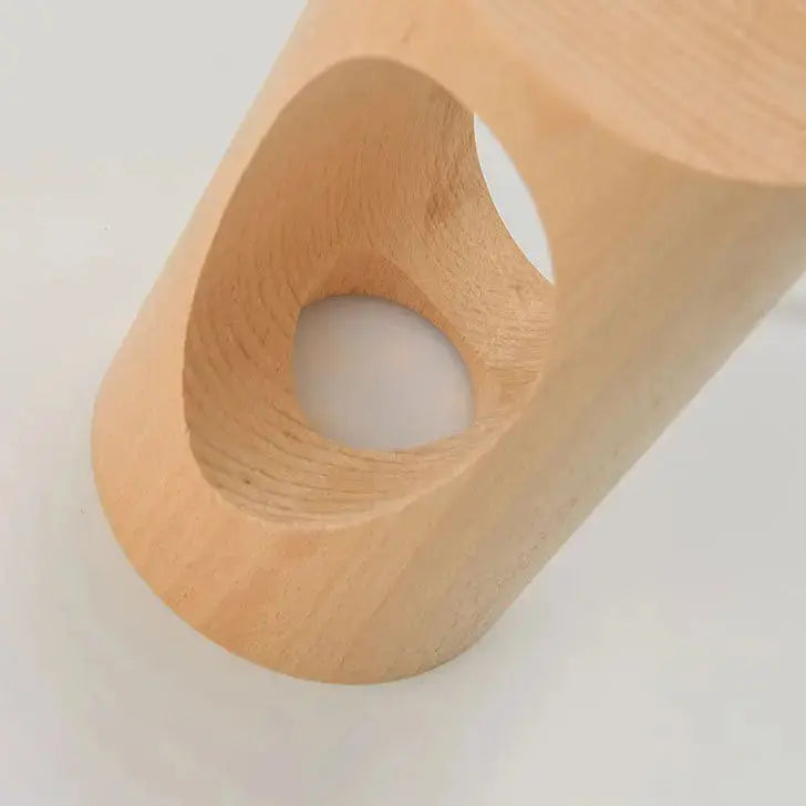 Table Lamp Solid Wood USB-Powered Glare-Free Warm Glow