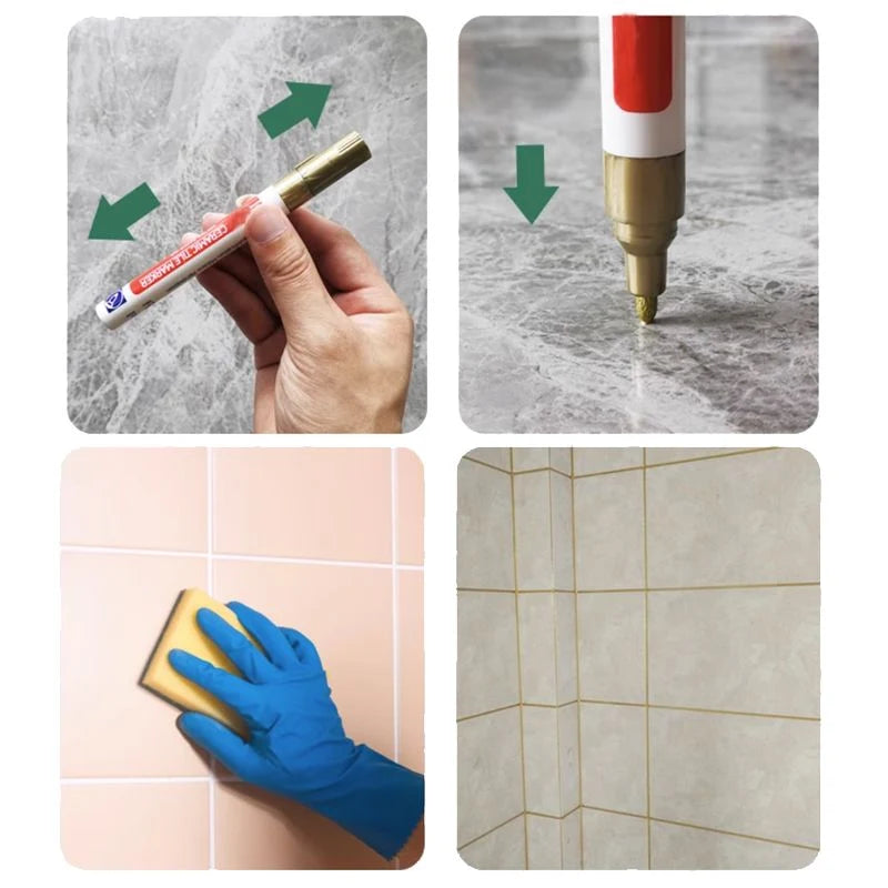 Tile Grout Pen Quick Drying Waterproof Mold Resistant