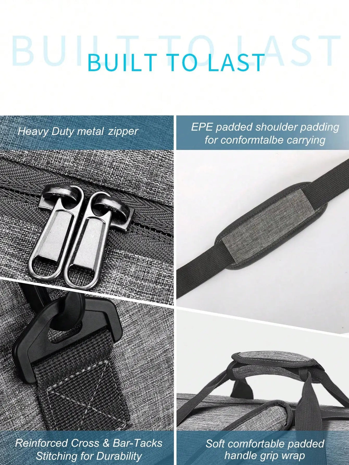 Travel Bag Foldable 65L Multiple Zip Pockets