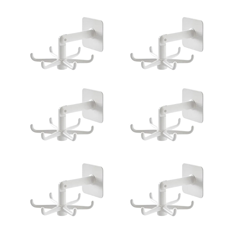 Wall Hook Rack 360 Degree Rotatable Adhesive Mount