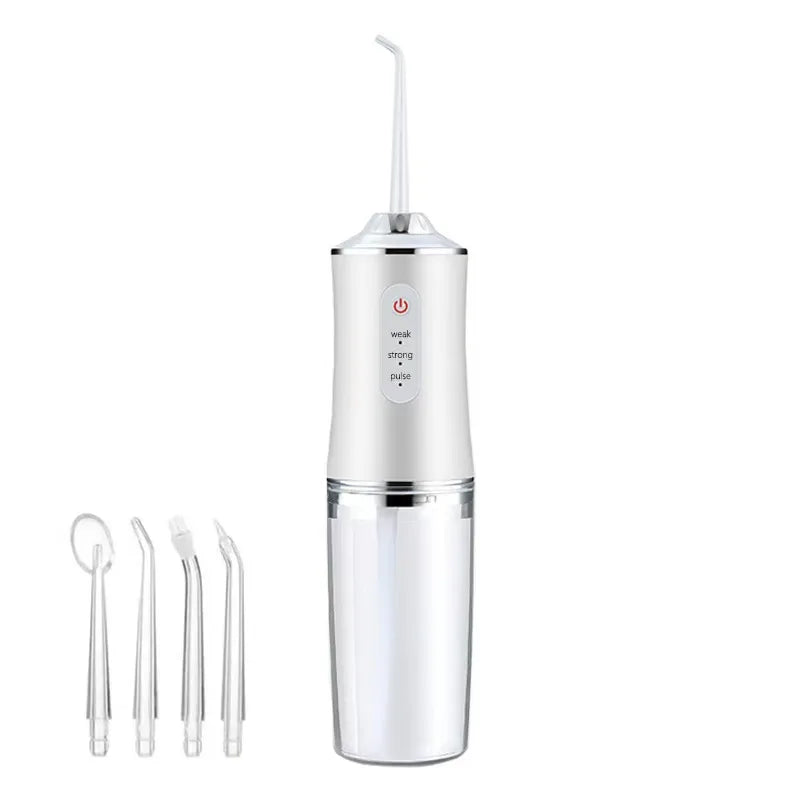 Water Flosser 220ml Tank Adjustable Pressure IPX7 Waterproof