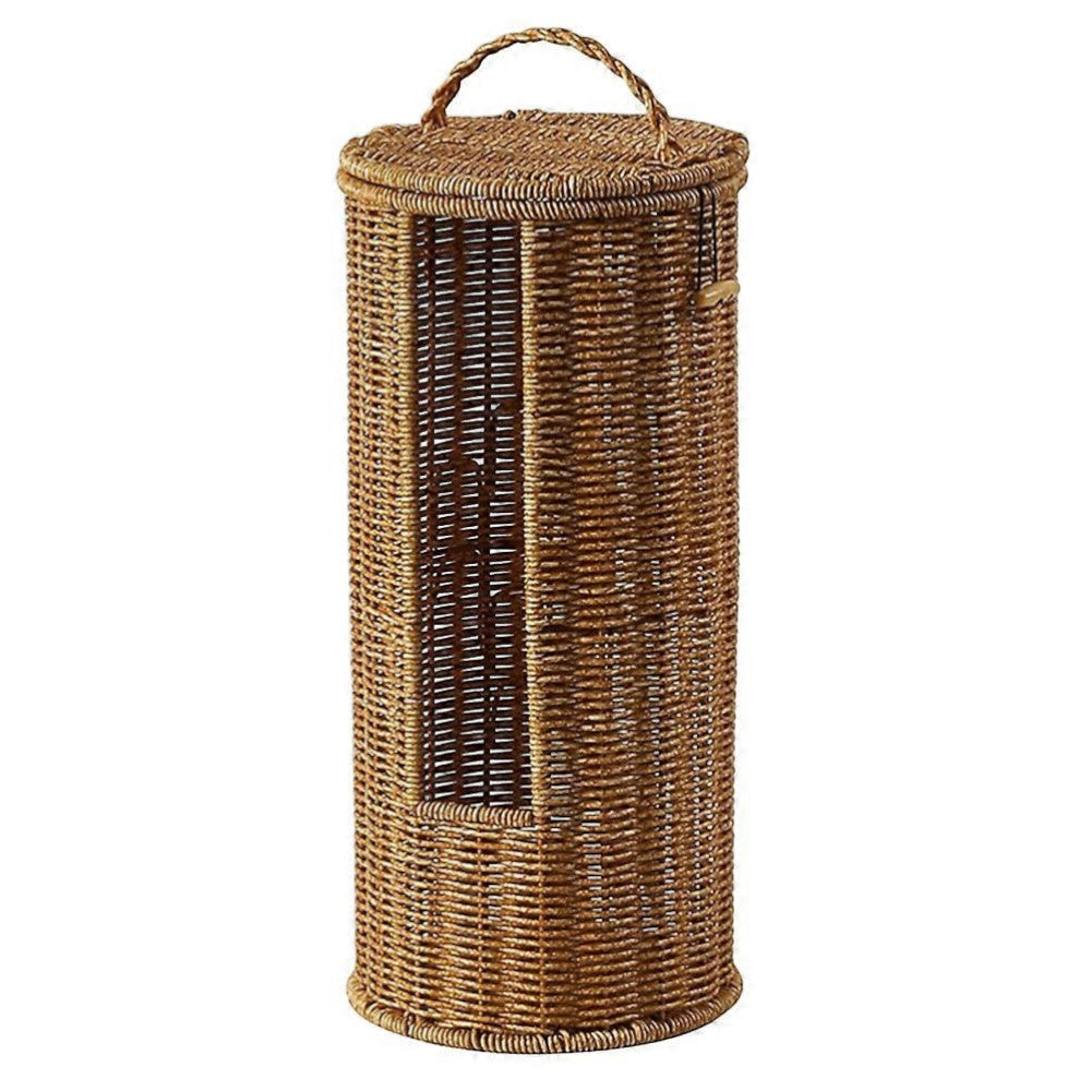 Stylish Free-Standing Toilet Paper Organizer with Rope Design