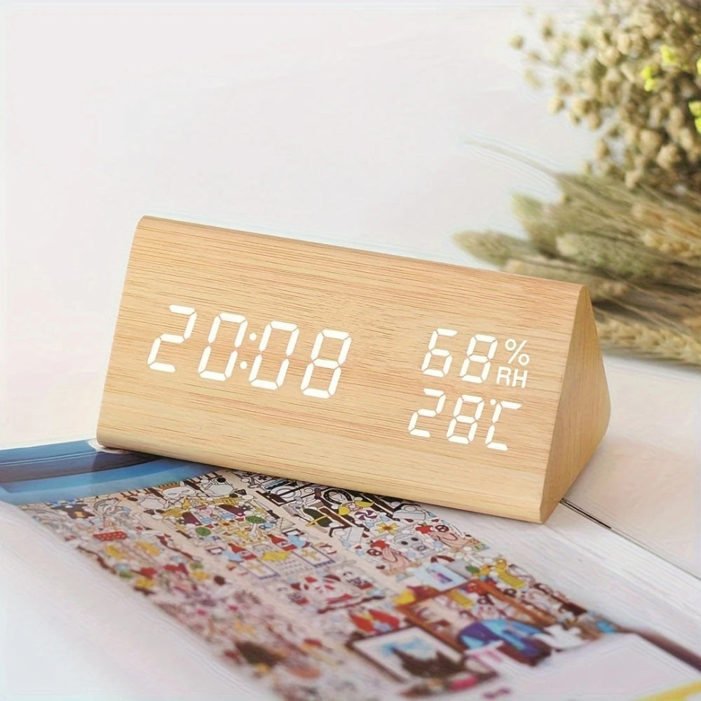 NatureGlow Smart LED Alarm Clock with Customizable Display
