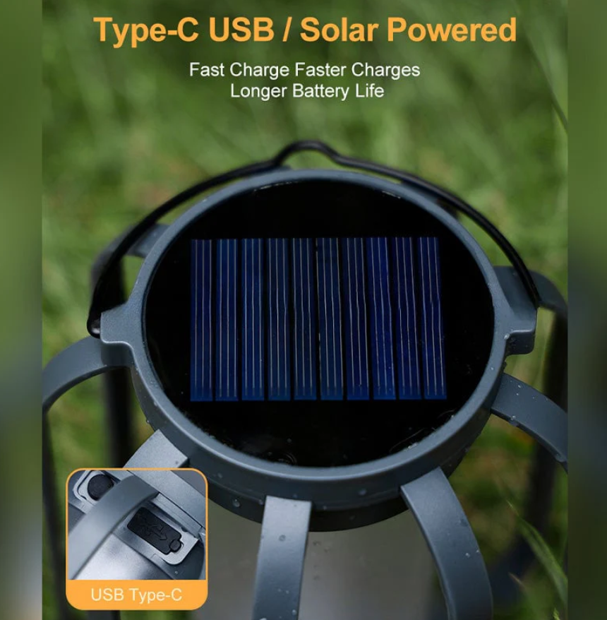 Luminous Ember Solar Lantern | Mesmerizing Flame Effect with Auto Dusk Activation