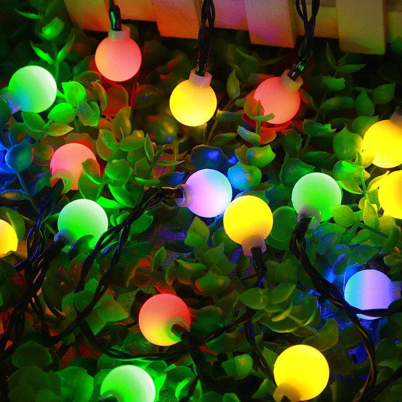 Eco-Friendly Outdoor String Lights with Solar Power