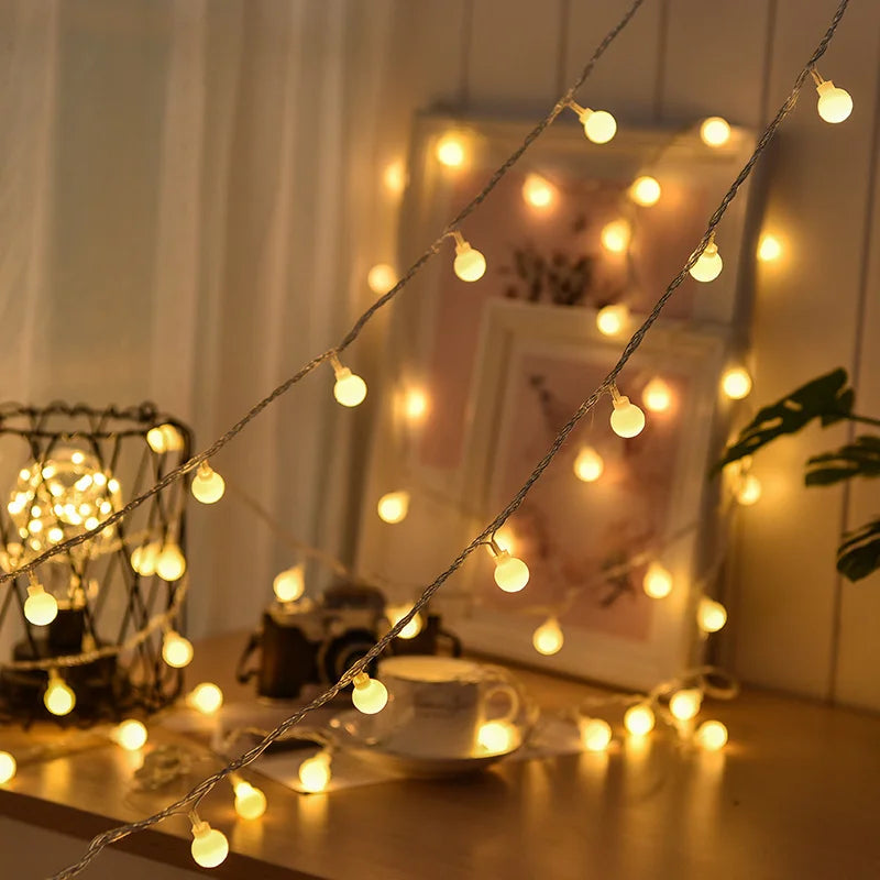 Eco-Friendly Outdoor String Lights with Solar Power