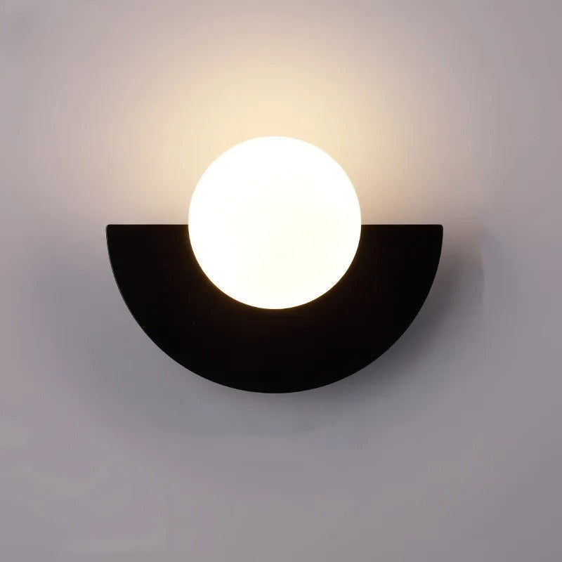 Minimalist Semi-Circle Wall Light Fixture