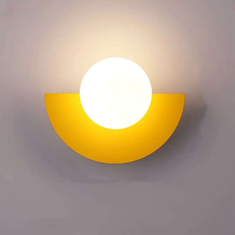 Minimalist Semi-Circle Wall Light Fixture