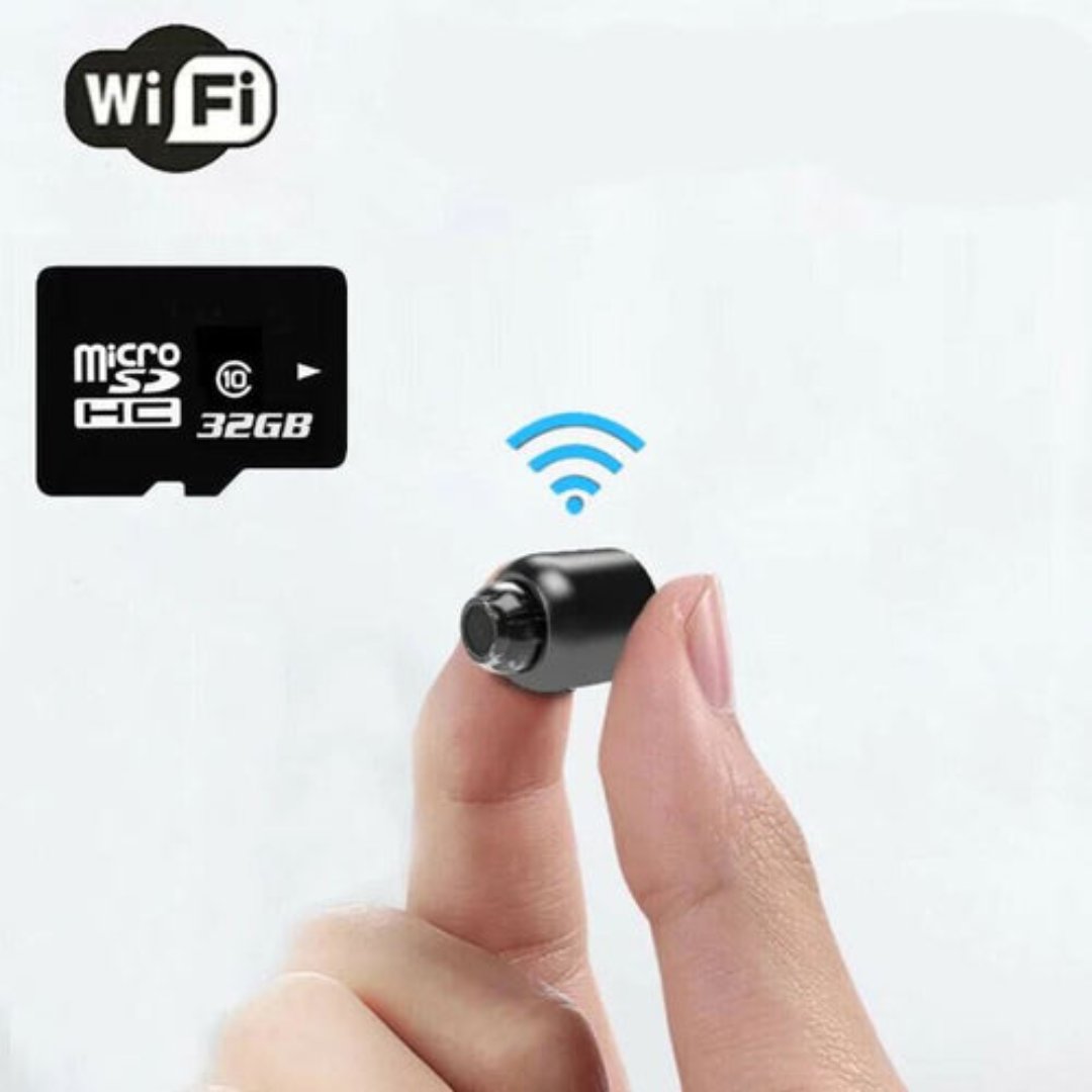 Compact WiFi Surveillance Camera with 1080P Clarity & Night Vision