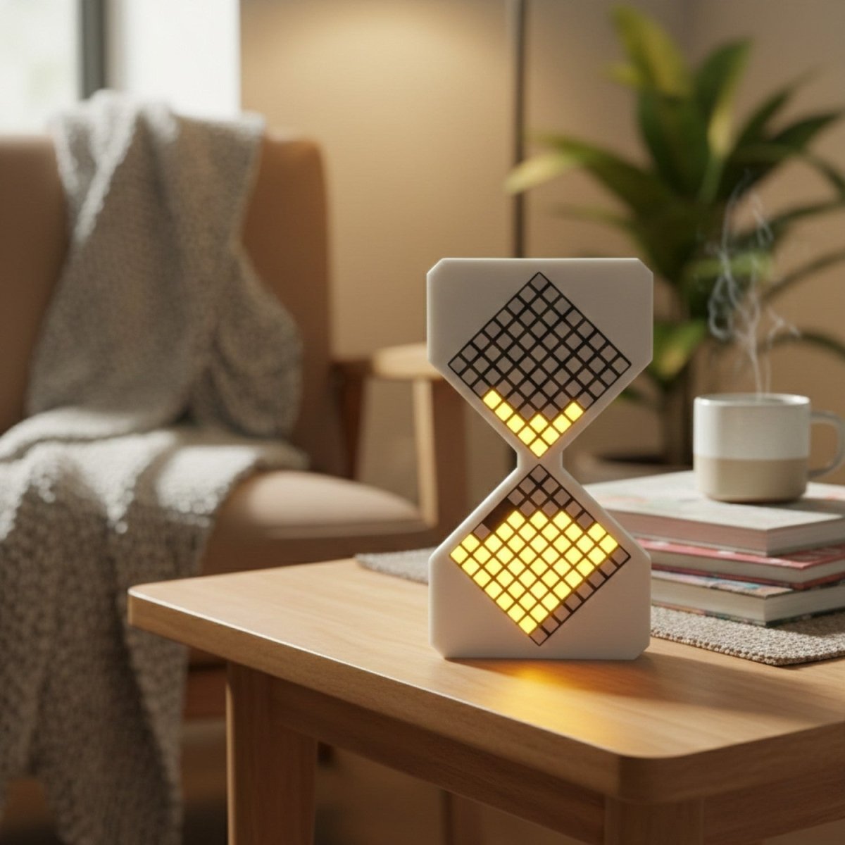 Smart Gravity Timer with Adjustable Brightness & USB Recharge