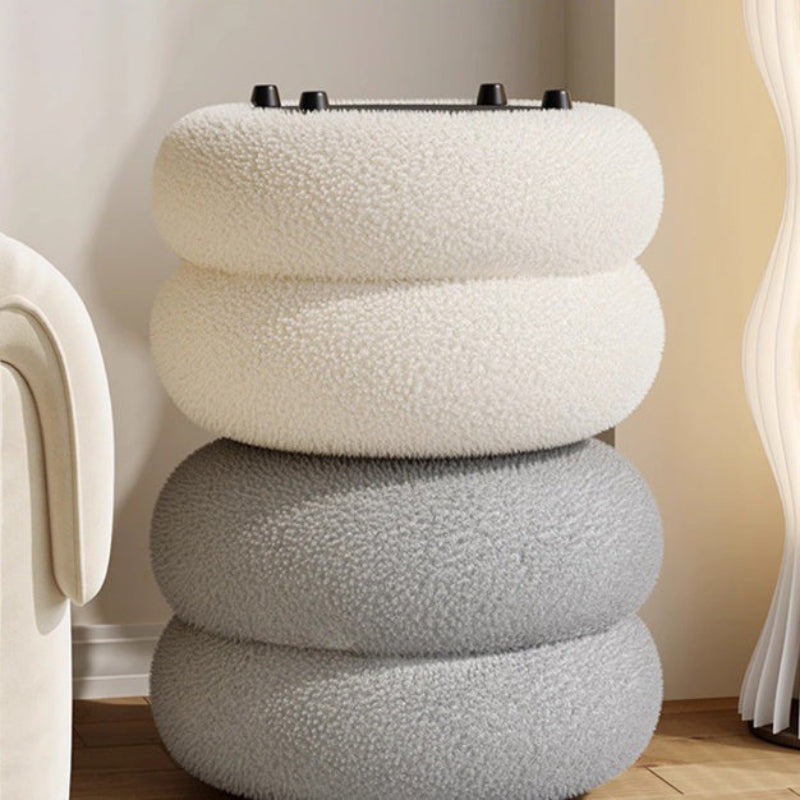 Chic Round Accent Stool for Comfortable Indoor Seating