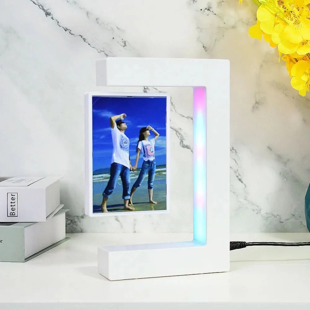 LevityFrame – Floating Photo Display with LED Glow