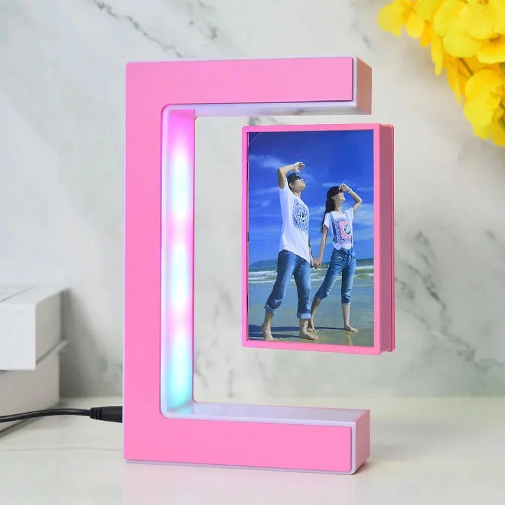 LevityFrame – Floating Photo Display with LED Glow
